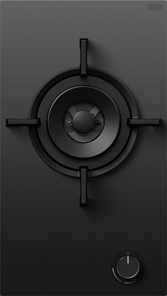 Fisher & Paykel 30cm Series 9 Domino Style Natural Gas Cooktop Black CG301DNGGB5