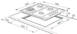 Elba by Fisher & Paykel 60cm Stainless Steel Gas Cooktop CG604LWFX2