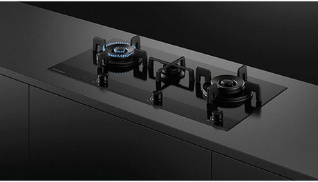 Fisher & Paykel 90cm Black Glass LPG Gas Cooktop CG903DLPGB4