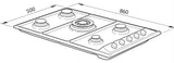 Elba by Fisher & Paykel 90cm Gas Cooktop CG905LWFCX2