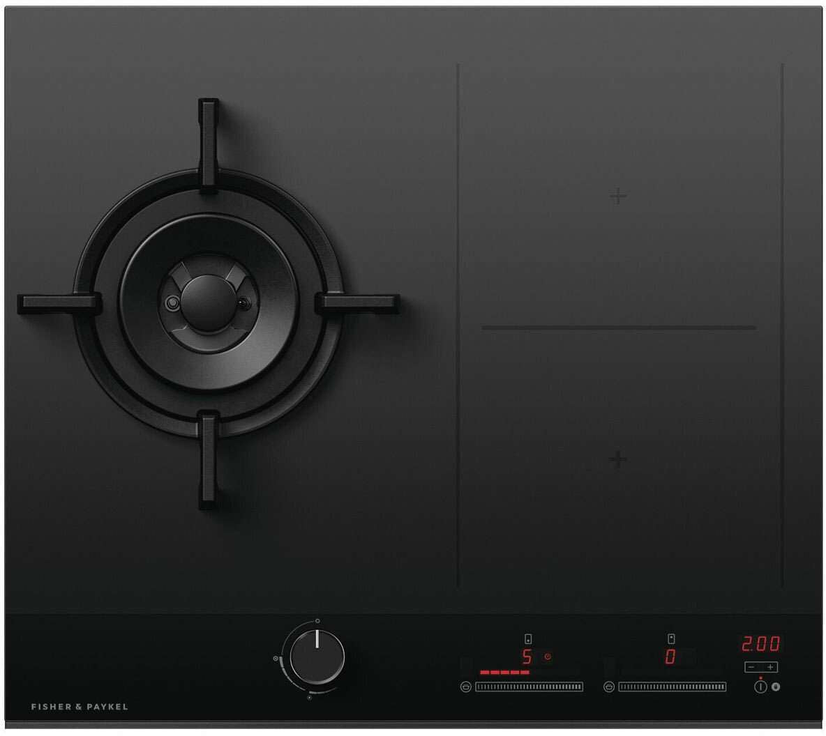Fisher & Paykel 60cm Natural Gas and Induction Cooktop CGI603DNGTB4