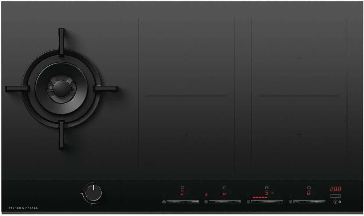 Fisher & Paykel 90cm Natural Gas and Induction Cooktop CGI905DNGTB4