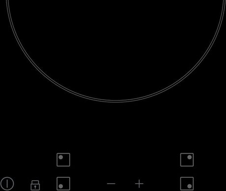 Chef 60cm 4 Zone Black Ceramic Glass Electric Cooktop CHC644BC