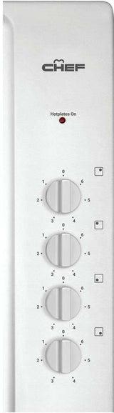 Chef 60cm Stainless Steel Electric Cooktop CHS642SB