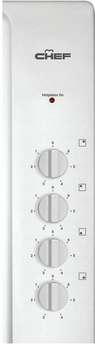 Chef 60cm Stainless Steel Electric Cooktop CHS642SB