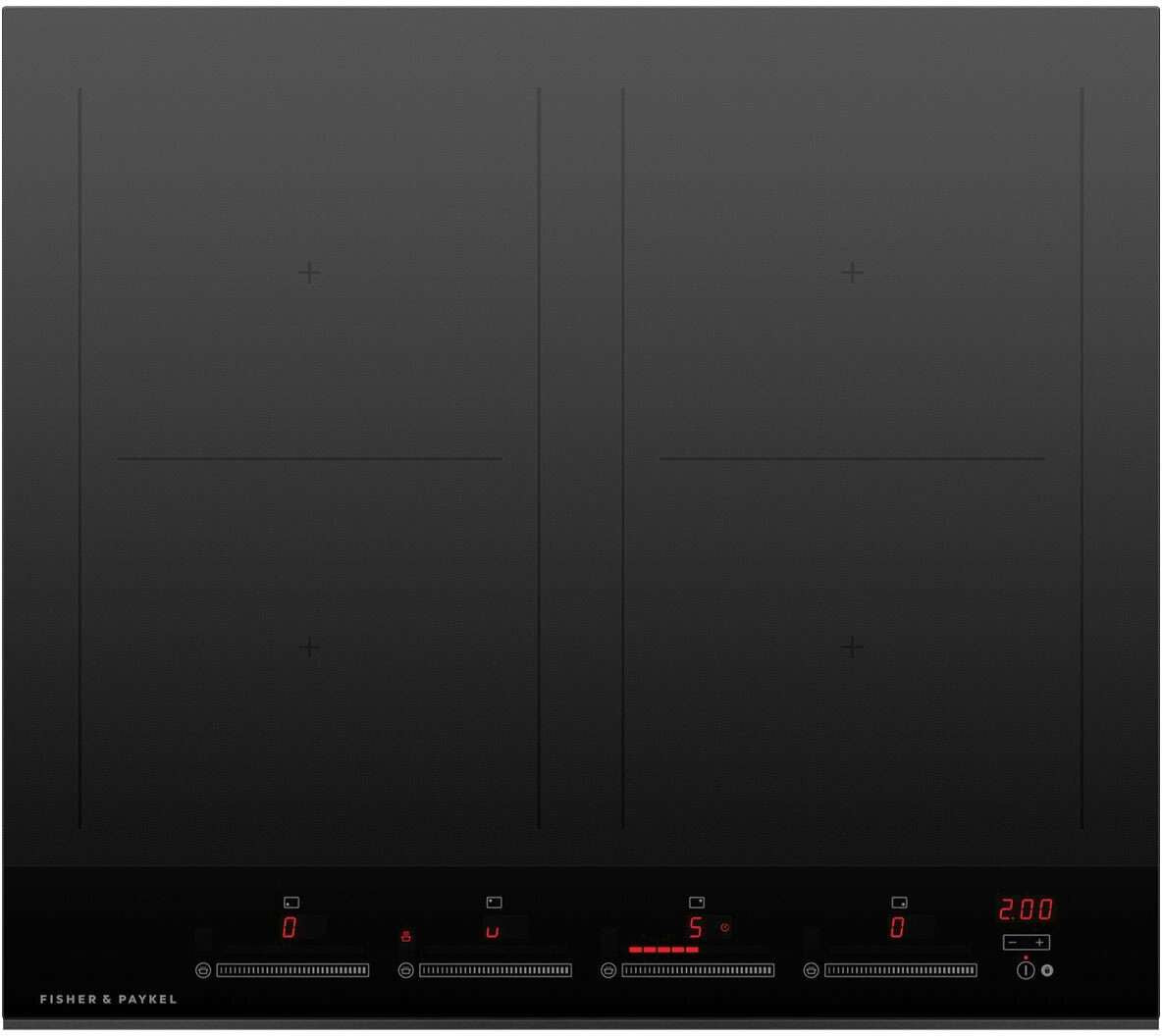 Fisher & Paykel 60cm Black Ceramic Glass Induction Cooktop CI604DTB4