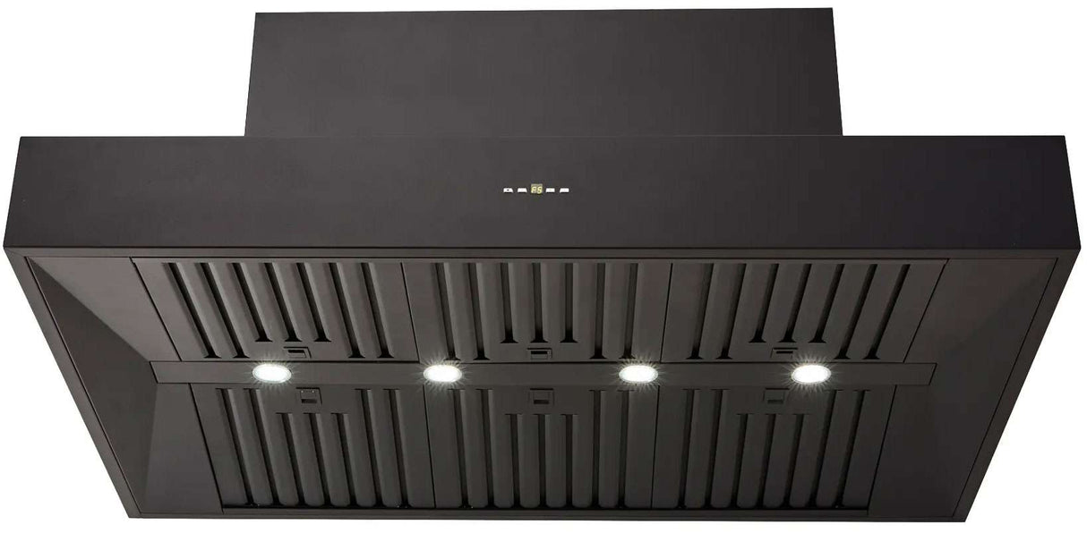 Schweigen 120cm Non-Silent 2500m3/hr Black BBQ Canopy Rangehood CL7372B