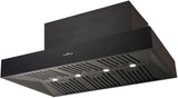 Schweigen 120cm Non-Silent 2500m3/hr Black BBQ Canopy Rangehood CL7372B