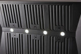 Schweigen 120cm Non-Silent 2500m3/hr Black BBQ Canopy Rangehood CL7372B