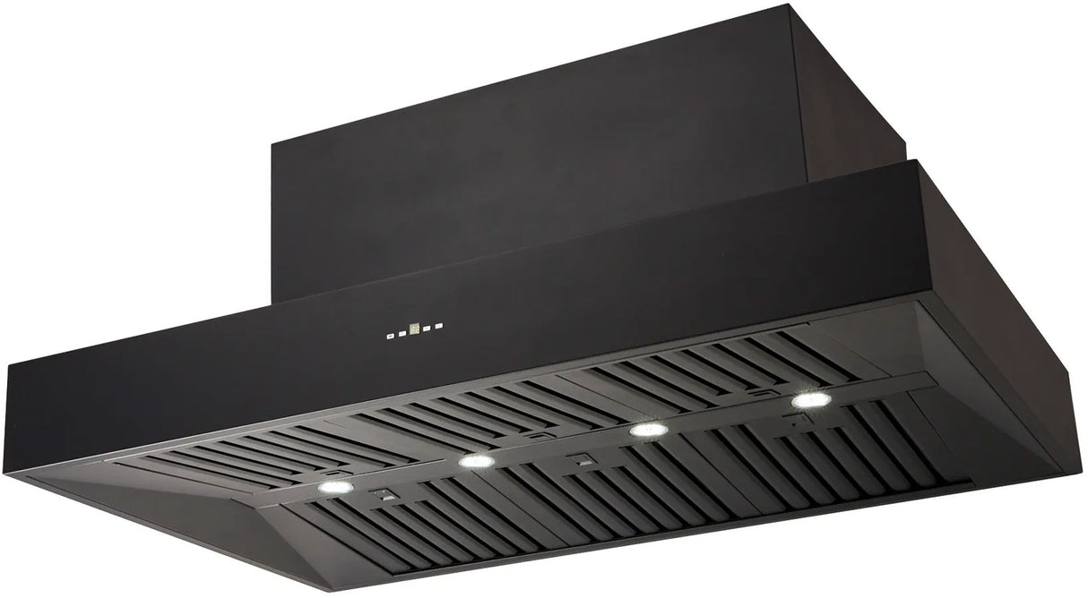 Schweigen 120cm Silent 3200m3/hr Black BBQ Canopy Rangehood CL7372BSE