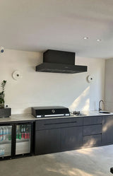 Schweigen 120cm Silent 3200m3/hr Black BBQ Canopy Rangehood CL7372BSE