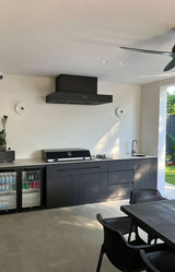 Schweigen 120cm Silent 3200m3/hr Black BBQ Canopy Rangehood CL7372BSE