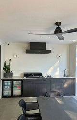 Schweigen 120cm Silent 3200m3/hr Black BBQ Canopy Rangehood CL7372BSE