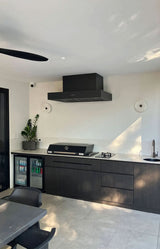 Schweigen 120cm Silent 3200m3/hr Black BBQ Canopy Rangehood CL7372BSE