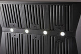 Schweigen 120cm Silent 3000m3/hr Black TwinMotor BBQ Canopy Rangehood CL7372BSP2