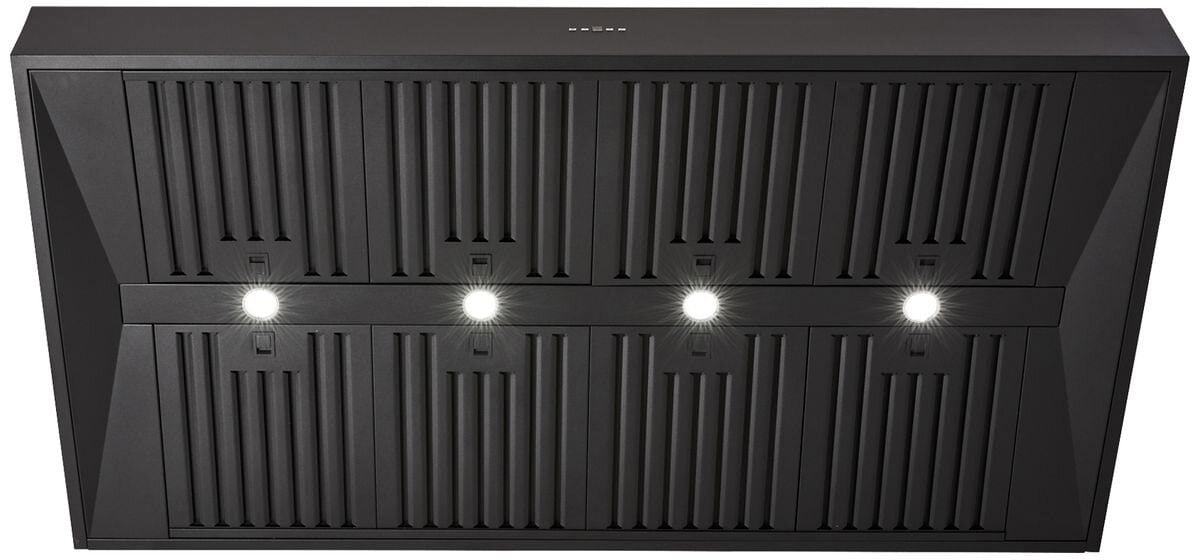 Schweigen 150cm Non-Silent 2500m3/hr Black BBQ Canopy Rangehood CL7375B