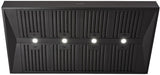 Schweigen 150cm Non-Silent 2500m3/hr Black BBQ Canopy Rangehood CL7375B