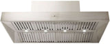 Schweigen 150cm Silent 3000m3/hr S/S TwinMotor BBQ Canopy Rangehood CL7375SP2