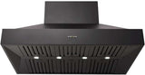 Schweigen 120cm Non-Silent 2500m3/hr Black BBQ Canopy Rangehood CL8912B