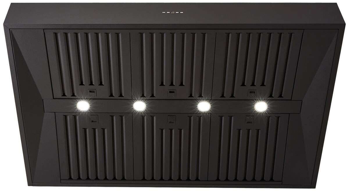 Schweigen 120cm Non-Silent 2500m3/hr Black BBQ Canopy Rangehood CL8912B