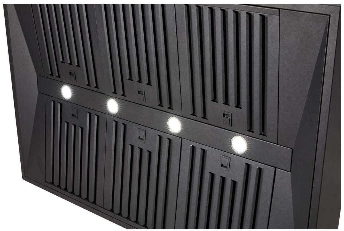 Schweigen 120cm Non-Silent 2500m3/hr Black BBQ Canopy Rangehood CL8912B