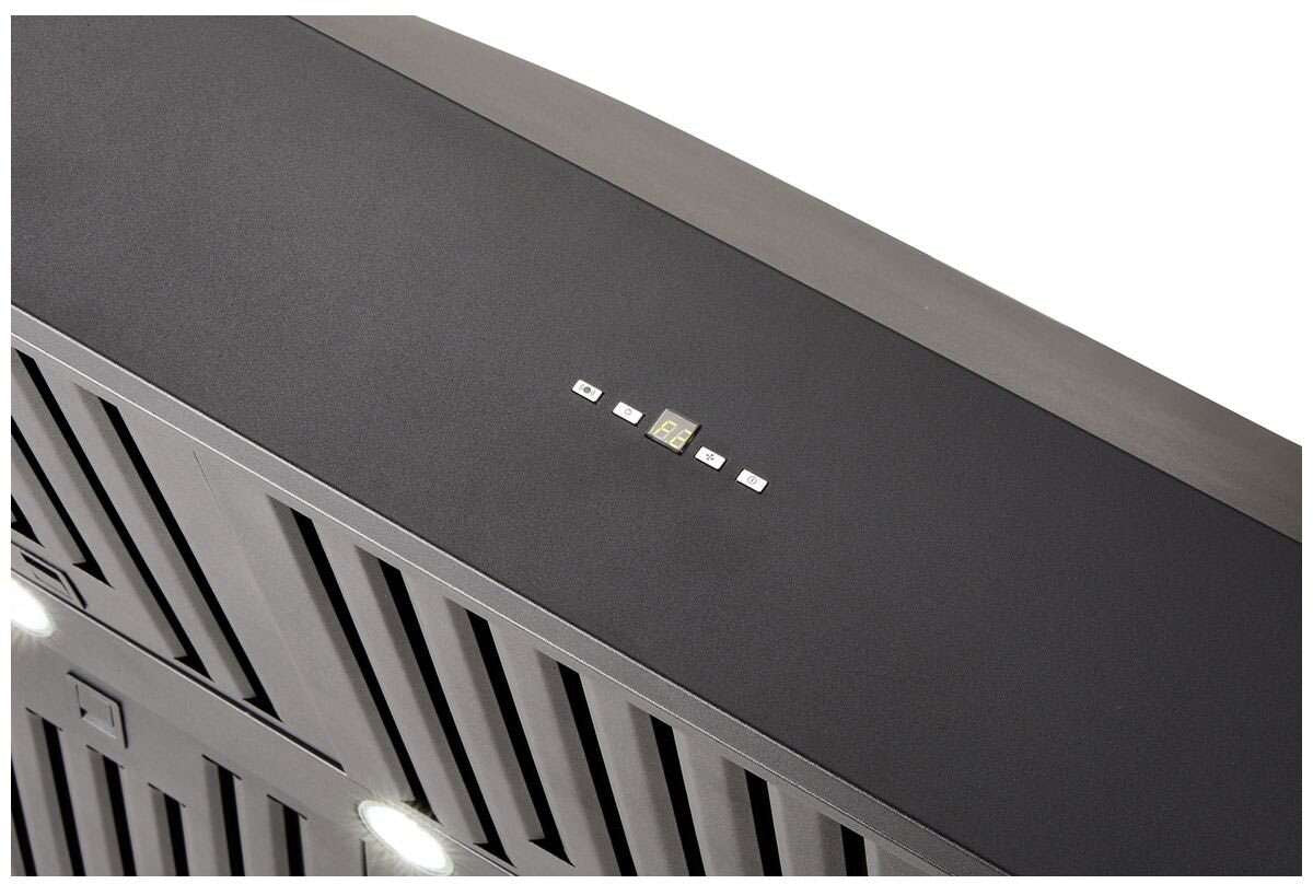 Schweigen 120cm Non-Silent 2500m3/hr Black BBQ Canopy Rangehood CL8912B