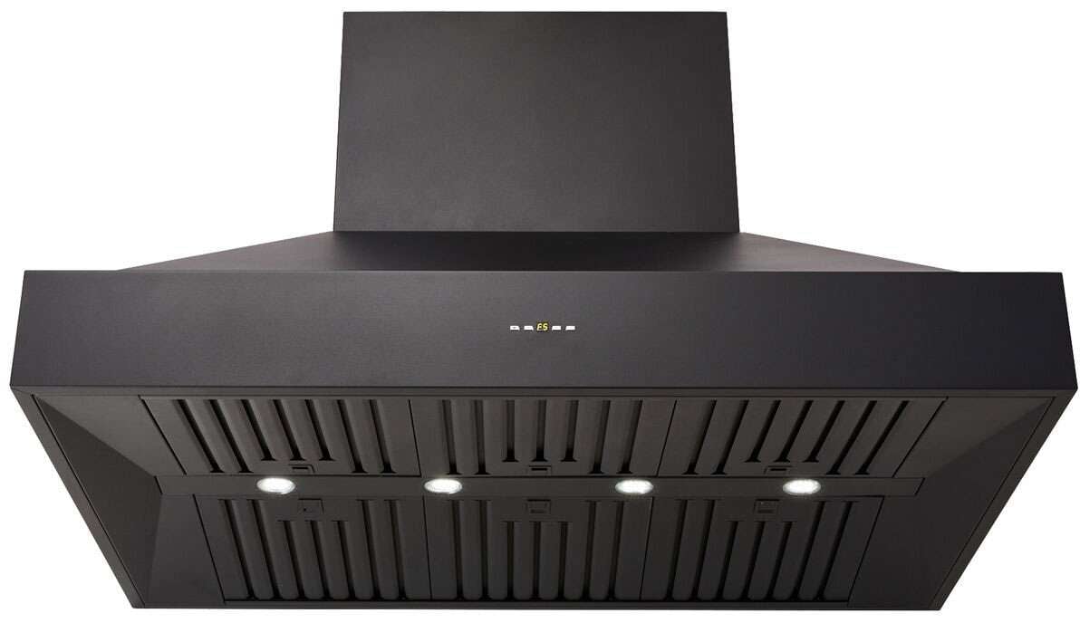 Schweigen 120cm Non-Silent 2500m3/hr Black BBQ Canopy Rangehood CL8912B