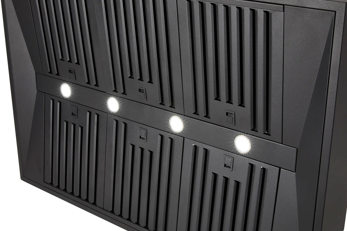 Schweigen 120cm Silent 3000m3/hr Black TwinMotor BBQ Canopy Rangehood CL8912BSP2