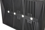 Schweigen 120cm Silent 3000m3/hr Black TwinMotor BBQ Canopy Rangehood CL8912BSP2