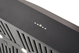 Schweigen 120cm Silent 3000m3/hr Black TwinMotor BBQ Canopy Rangehood CL8912BSP2