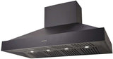 Schweigen 150cm Non-Silent 2500m3/hr Black BBQ Canopy Rangehood CL8915B