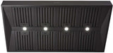 Schweigen 150cm Non-Silent 2500m3/hr Black BBQ Canopy Rangehood CL8915B