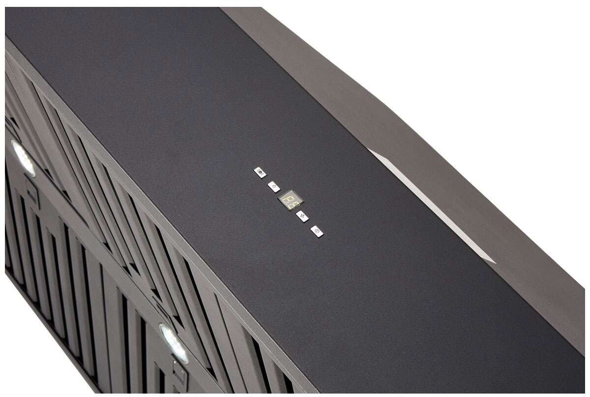Schweigen 150cm Non-Silent 2500m3/hr Black BBQ Canopy Rangehood CL8915B
