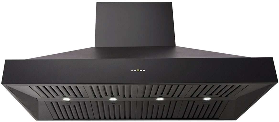 Schweigen 150cm Silent 3000m3/hr Black TwinMotor BBQ Canopy Rangehood CL8915BSP2