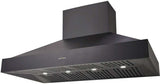 Schweigen 150cm Silent 3000m3/hr Black TwinMotor BBQ Canopy Rangehood CL8915BSP2
