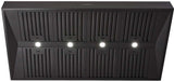 Schweigen 150cm Silent 3000m3/hr Black TwinMotor BBQ Canopy Rangehood CL8915BSP2
