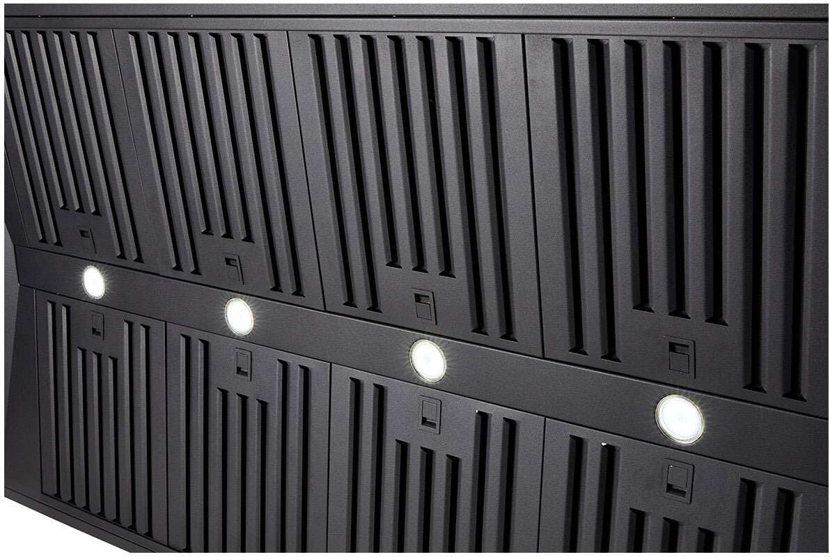 Schweigen 150cm Silent 3000m3/hr Black TwinMotor BBQ Canopy Rangehood CL8915BSP2