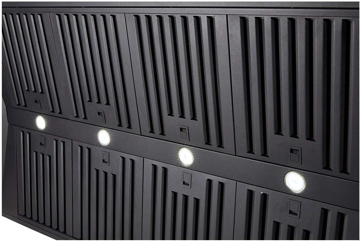 Schweigen 150cm Silent 3000m3/hr Black TwinMotor BBQ Canopy Rangehood CL8915BSP2