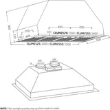 Schweigen 120cm Non-Silent 2500m3/hr S/S BBQ Undermount Rangehood CLUM212