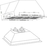 Schweigen 120cm Silent 3000m3/hr TwinMotor BBQ Undermount Rangehood CLUM212SP2