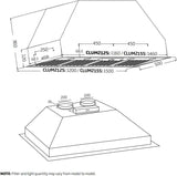 Schweigen 150cm Silent 3200m3/hr S/S BBQ Undermount Rangehood CLUM215SE