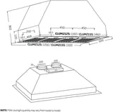 Schweigen 150cm Silent 3000m3/hr TwinMotor BBQ Undermount Rangehood CLUM215SP2