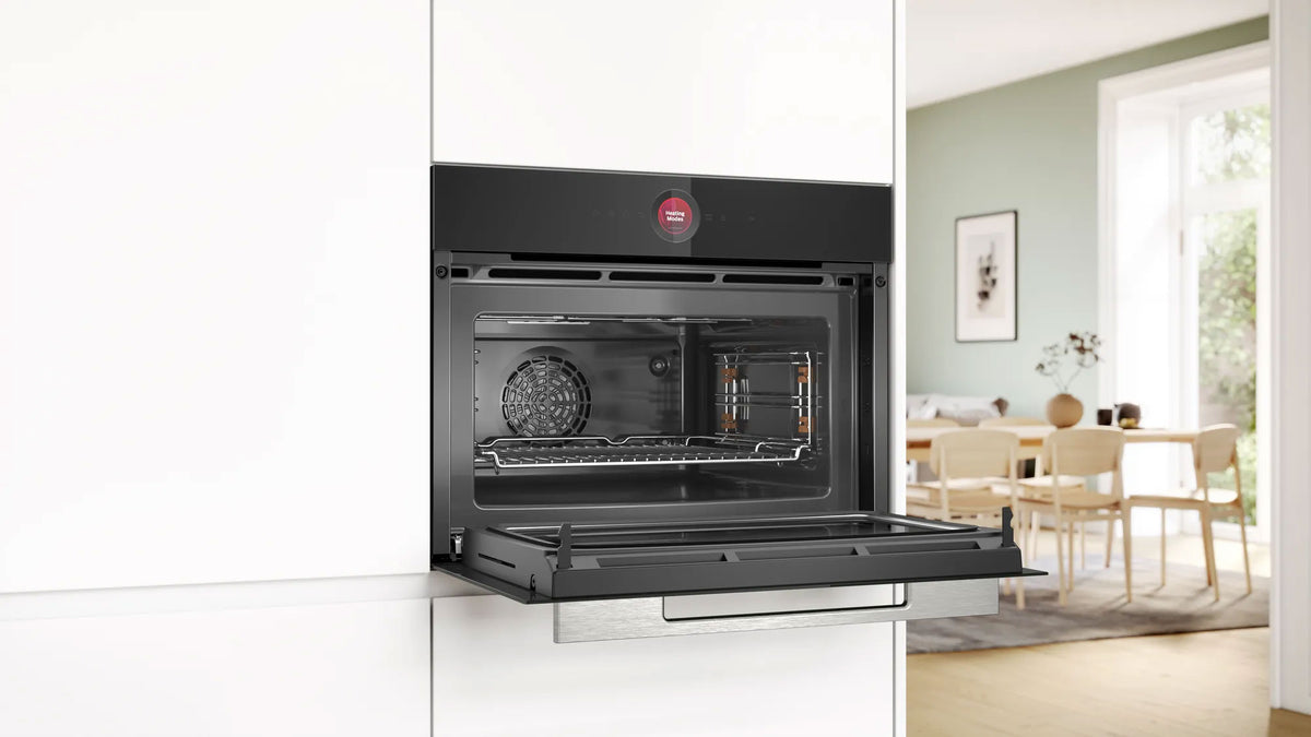 Bosch Series 8 45cm Built-In Combination Microwave Oven Black CMG7241B1A