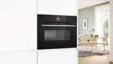 Bosch Series 8 45cm Built-In Combination Microwave Oven Black CMG7241B1A
