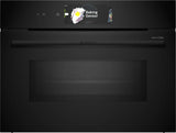Bosch Series 8 45cm Accentline Built-In Combination Microwave Oven Black CMG978NB1A