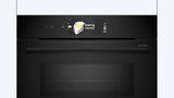 Bosch Series 8 45cm Accentline Built-In Combination Microwave Oven Black CMG978NB1A