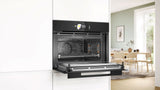 Bosch Series 8 45cm Accentline Built-In Combination Microwave Oven Black CMG978NB1A