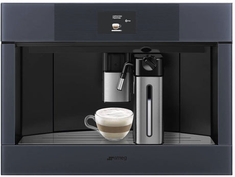 Smeg 45cm Linea Automatic Coffee Machine Neptune Grey CMS4104G