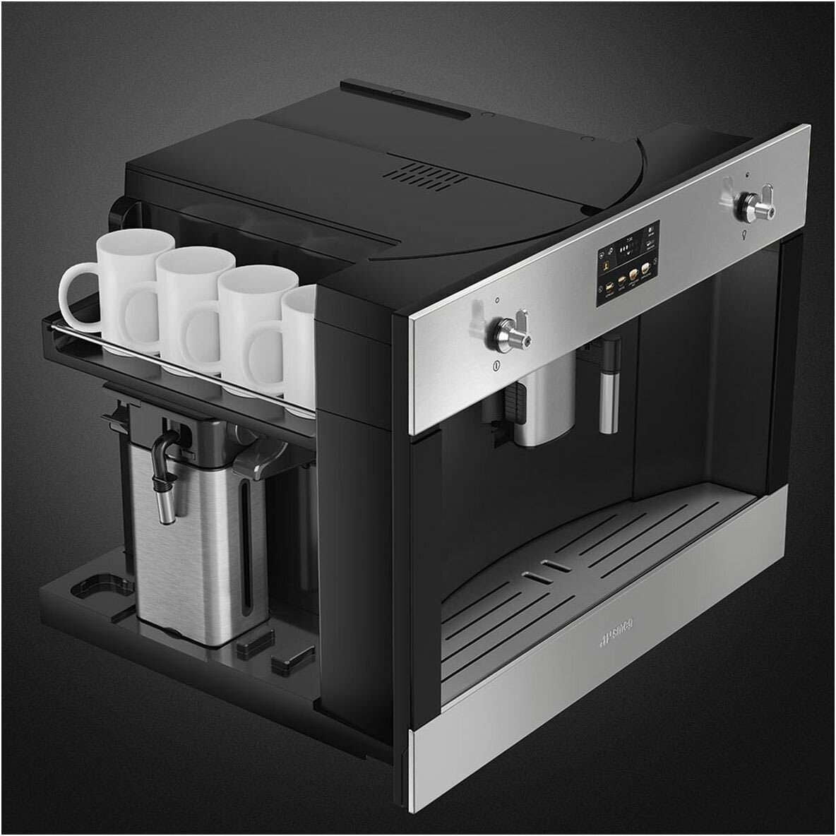 Smeg 45cm Classic Aesthetic Automatic Coffee Machine CMS4303X