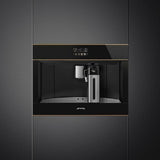 Smeg 45cm Dolce Stil Novo Built-In Coffee Machine Copper Trim CMS4604NR